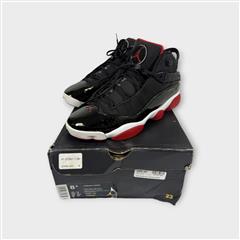 Jordan 6 Rings Bred - 322992-062 Black/Varsity Red-White Size 8.5